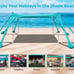 10x10 Ft Camping Sun Shade for Beach with UPF 50+ Protection,Turquoise