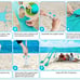 10x10 Ft Camping Sun Shade for Beach with UPF 50+ Protection,Turquoise