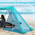 10x10 Ft Camping Sun Shade for Beach with UPF 50+ Protection,Turquoise