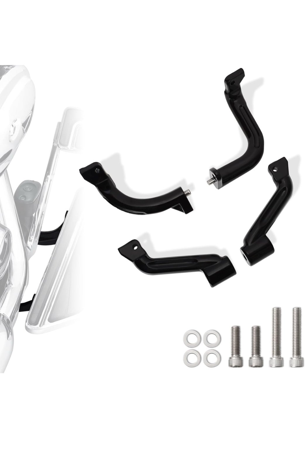 FOVPLUE Floorboard Mounting Kit, Left and Right Front Driver floorboard support