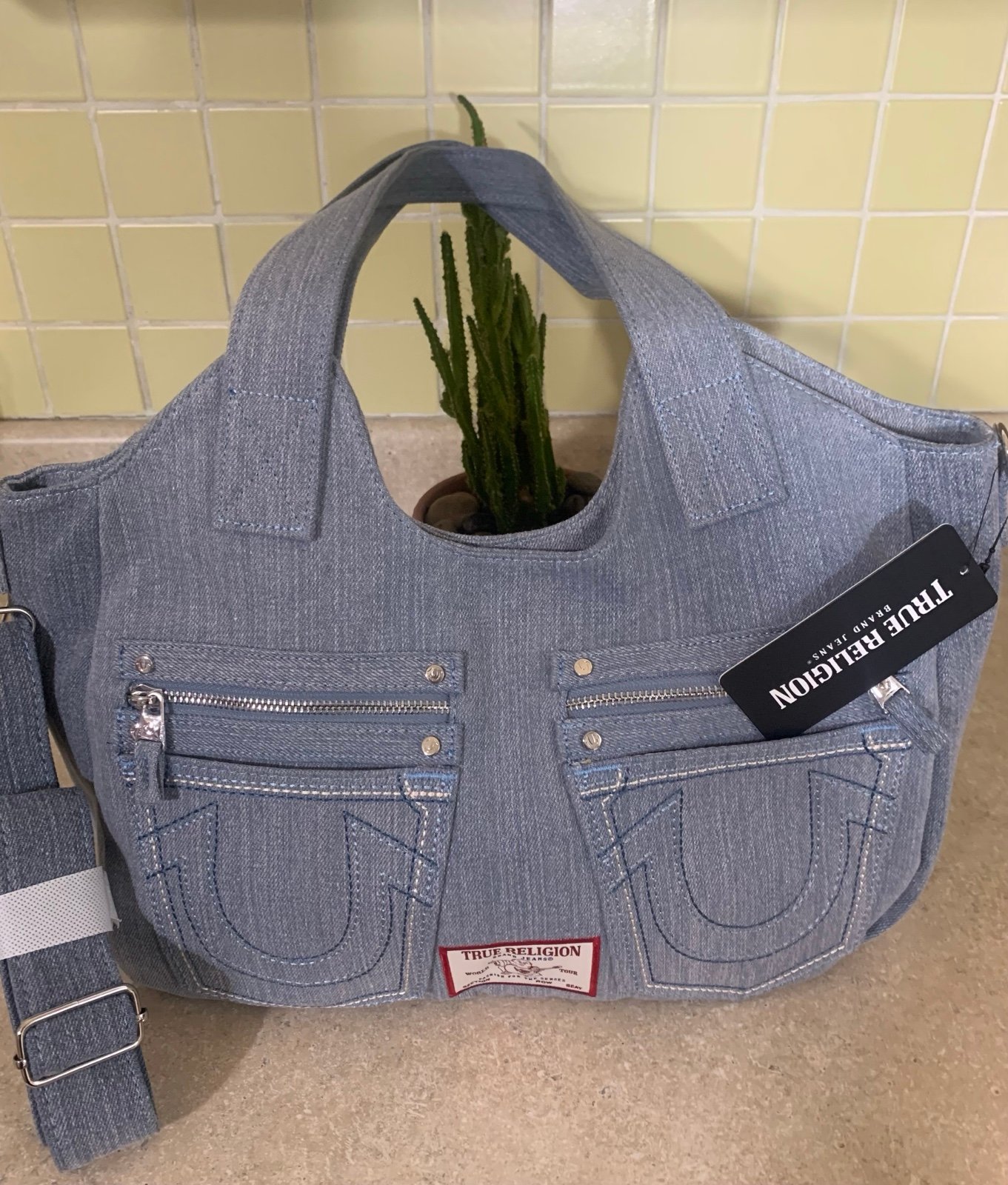 True Religion Denim Shoulder/Tote Bag