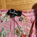 Lulus Roselyn Pink Floral Print Short Sleeve Romper NWT XS