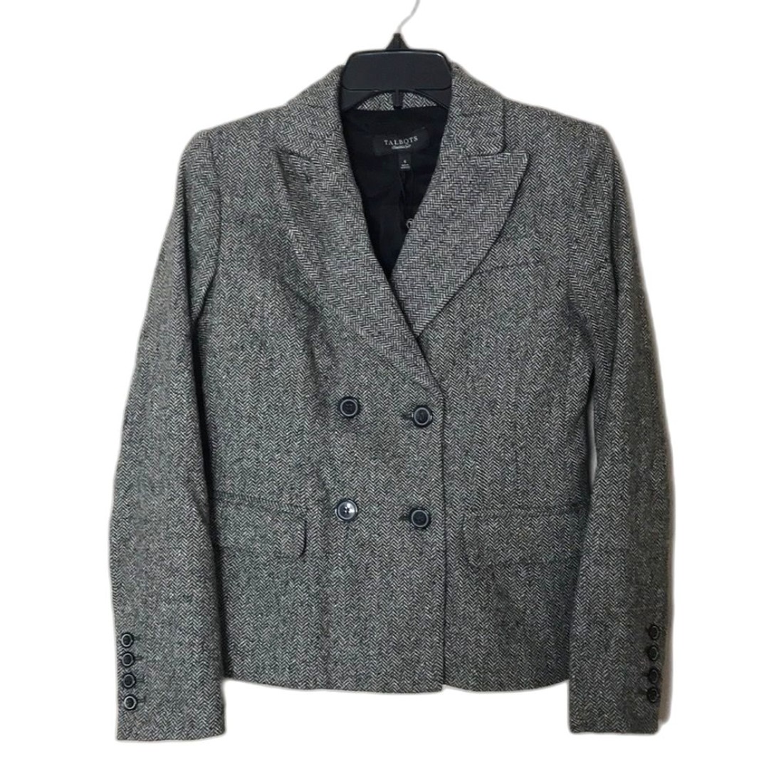 Talbots the Kate fit wool blend button blazer size 6