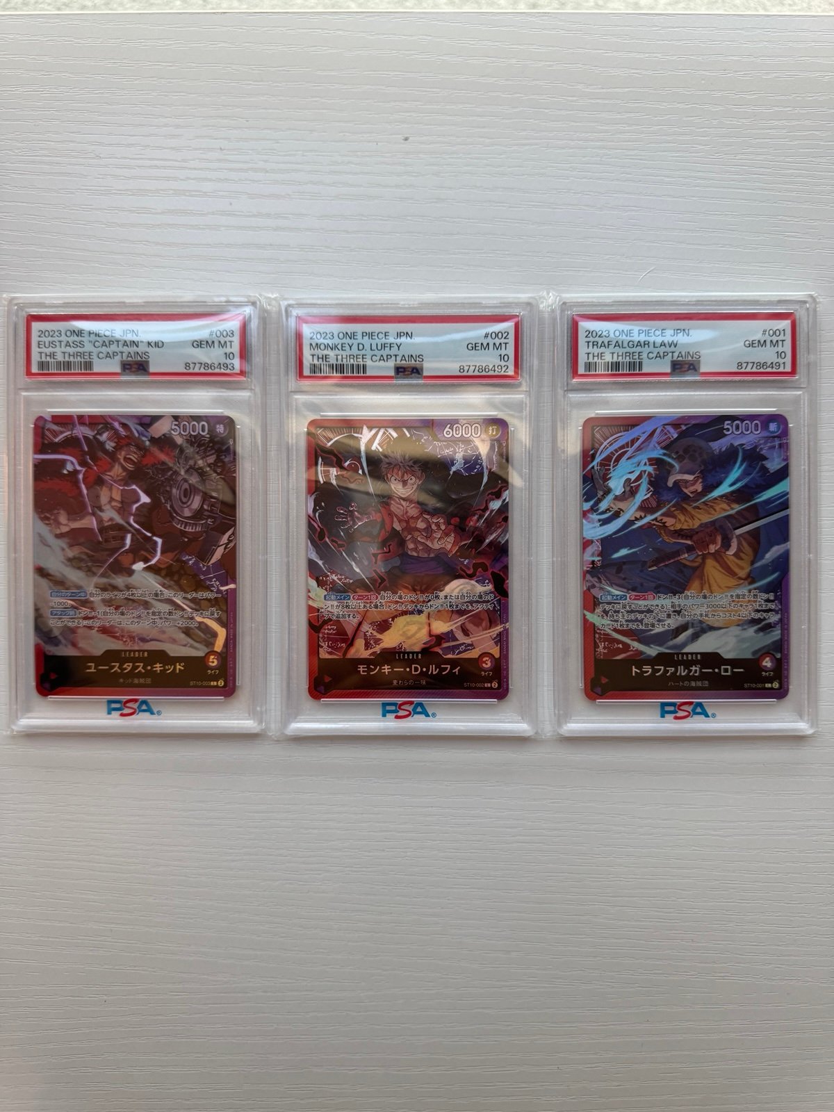 PSA 10 The Three Captains Japanese One Piece