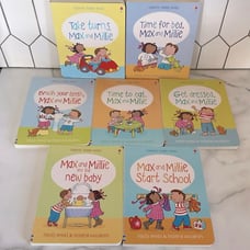 Usborne Toddler Books “The Max and Millie Collection” Set of 7 Board Books