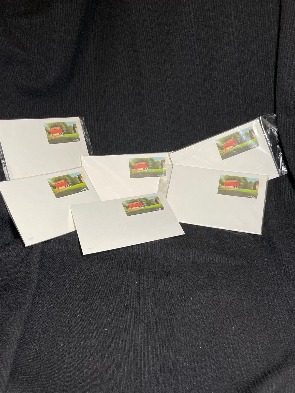 Lot Of 25 SEALED USPS 1995 20 Cent Stamped Postcard Red Barn Country Scene +1