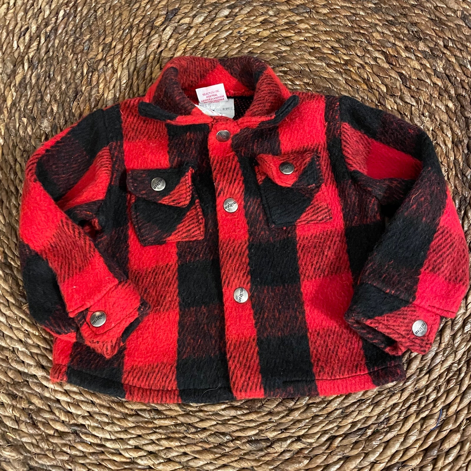 Vintage wool blend shaket