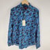 NEW Robert Graham Gaston Classic Fit Shirt Skull Blue Long Sleeve Size S