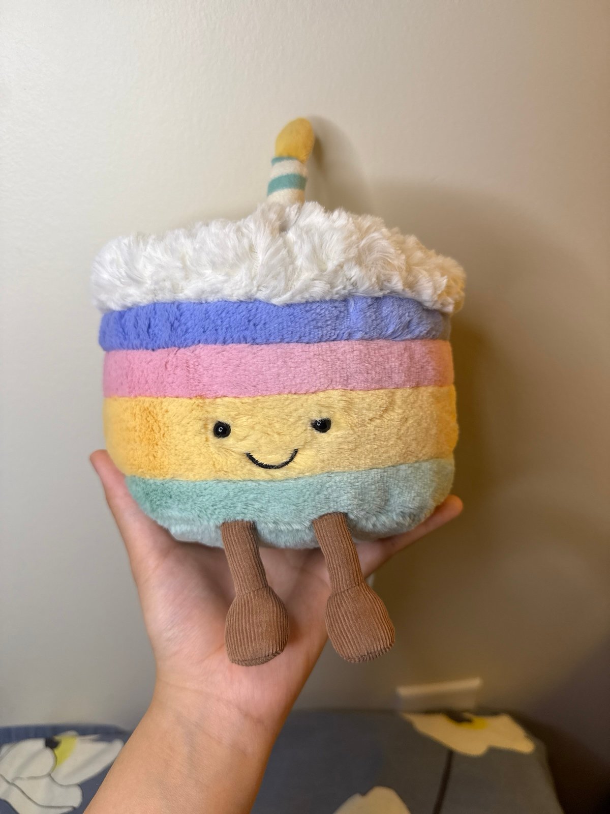 Rainbow birthday cake Amusables Jellycat BNWT