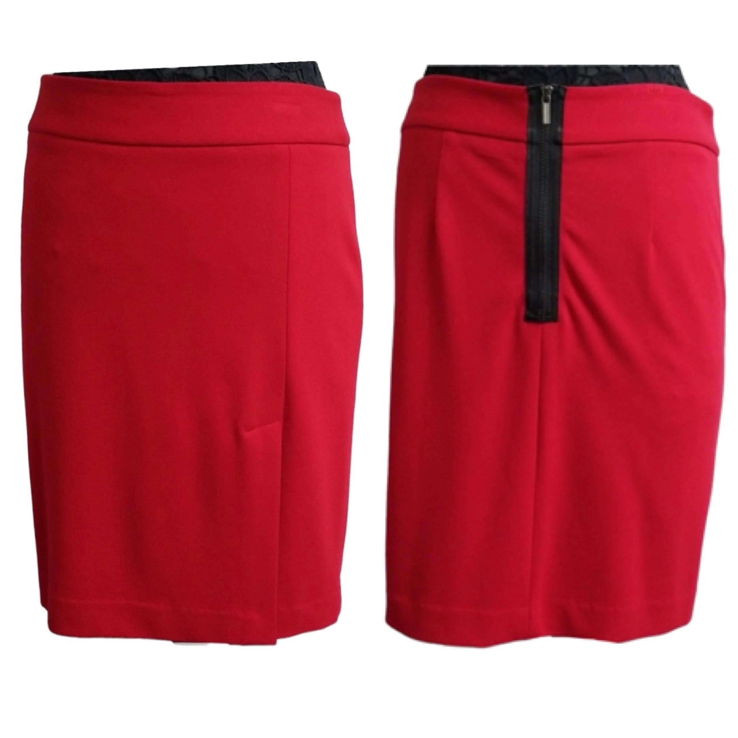 Cache Red Pencil Skirt Women’s Size 4 Career or Party