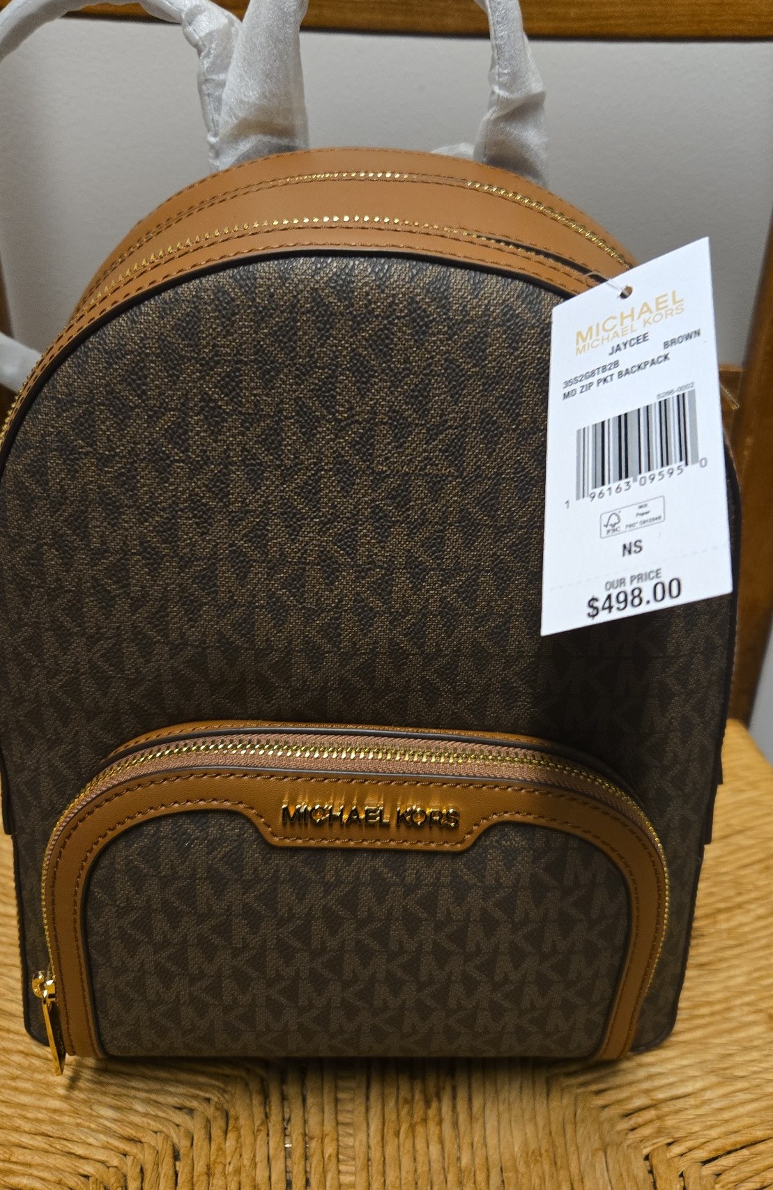 Michael Kors backpack. New with tags.