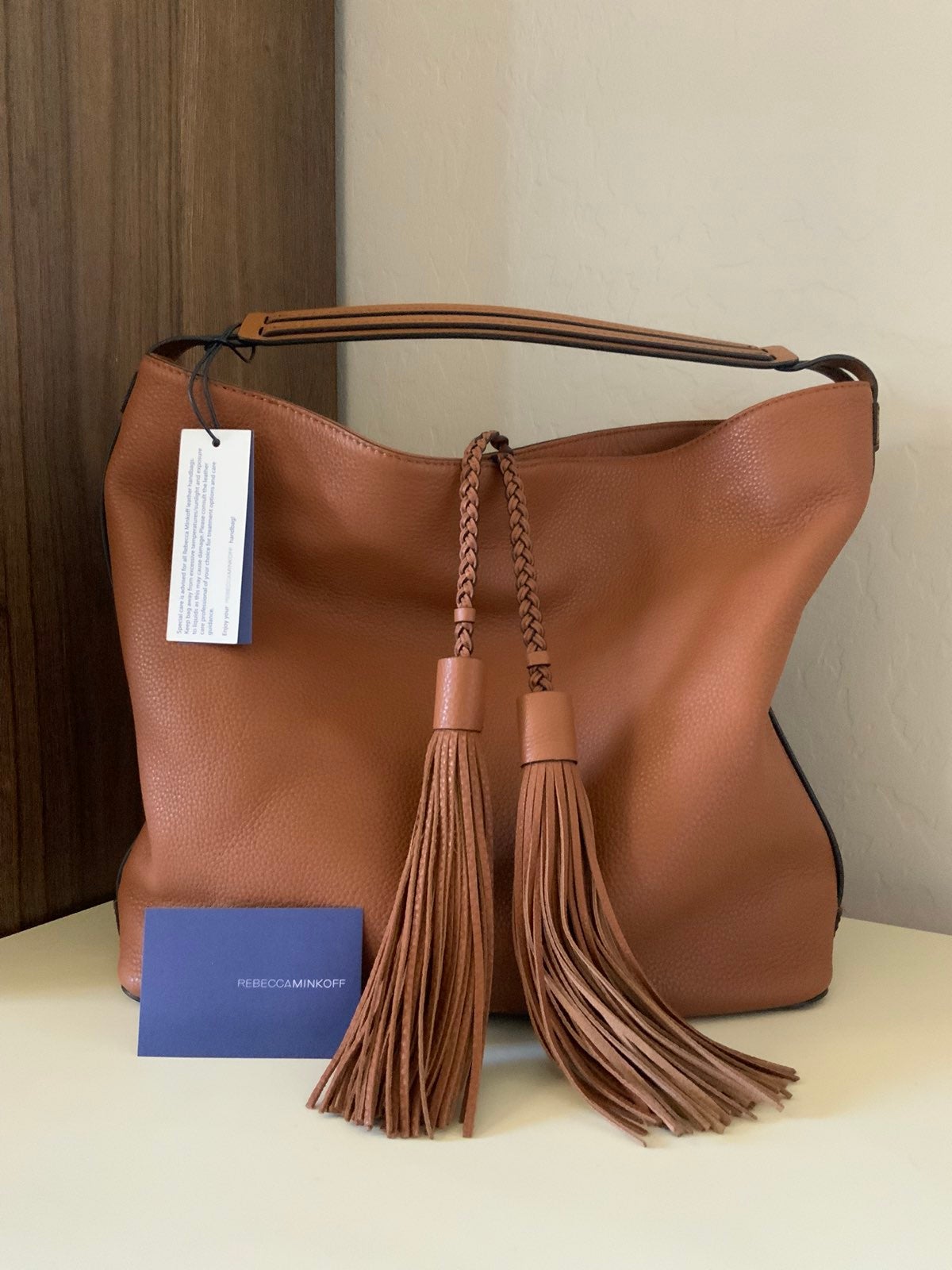 Rebecca Minkoff HS16IFCH04 Moto Leather Hobo Shoulder XBody Handbag Almond Rebecca Minkoff HS16IFCH04 Moto Leather Hobo Shoulder XBody Handbag Almond