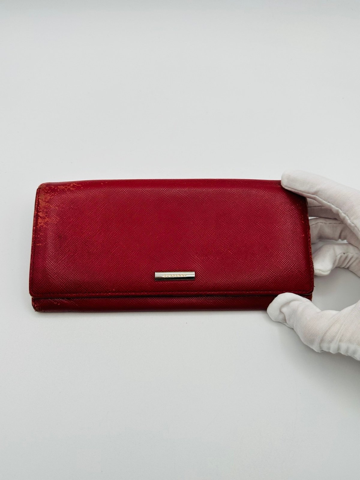 Burberry Saffiano Leather Nova check Wallet