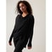 Athleta Purana Wrap Sweatshirt Hoodie Oversized Slouchy, Black - Size S