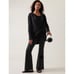 Athleta Purana Wrap Sweatshirt Hoodie Oversized Slouchy, Black - Size S