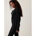 Athleta Purana Wrap Sweatshirt Hoodie Oversized Slouchy, Black - Size S