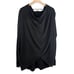 Athleta Purana Wrap Sweatshirt Hoodie Oversized Slouchy, Black - Size S