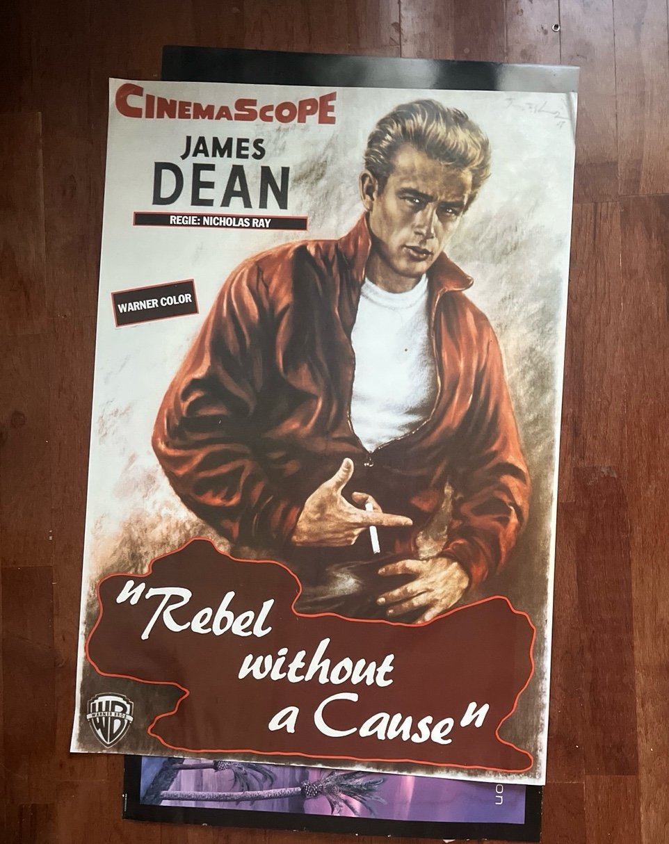 Rare 1990’s James Dean Movie Poster