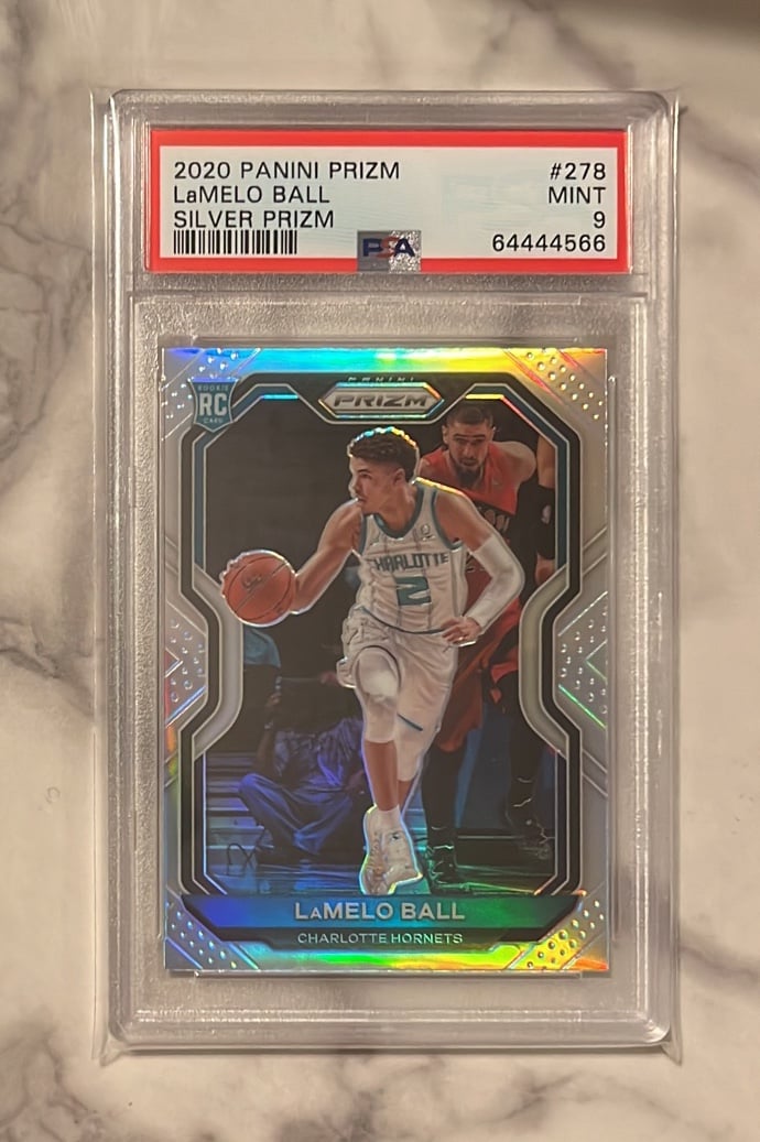 Lamelo Ball Silver Prizm PSA 9 Hornets NBA Basketball Card