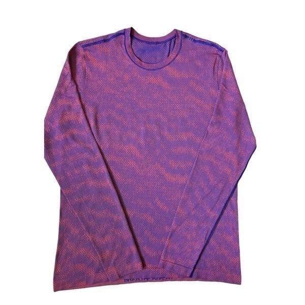 Lululemon Metal Vent Breathe size L Half Tone Petrol Purple