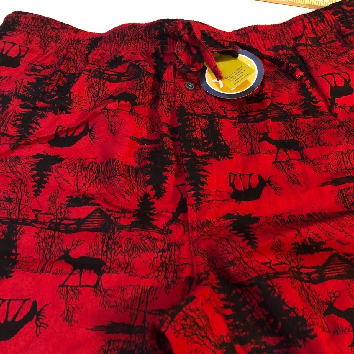 Pajama pants mens new size XXL Stafford cotton flannel elastic waist pockets
