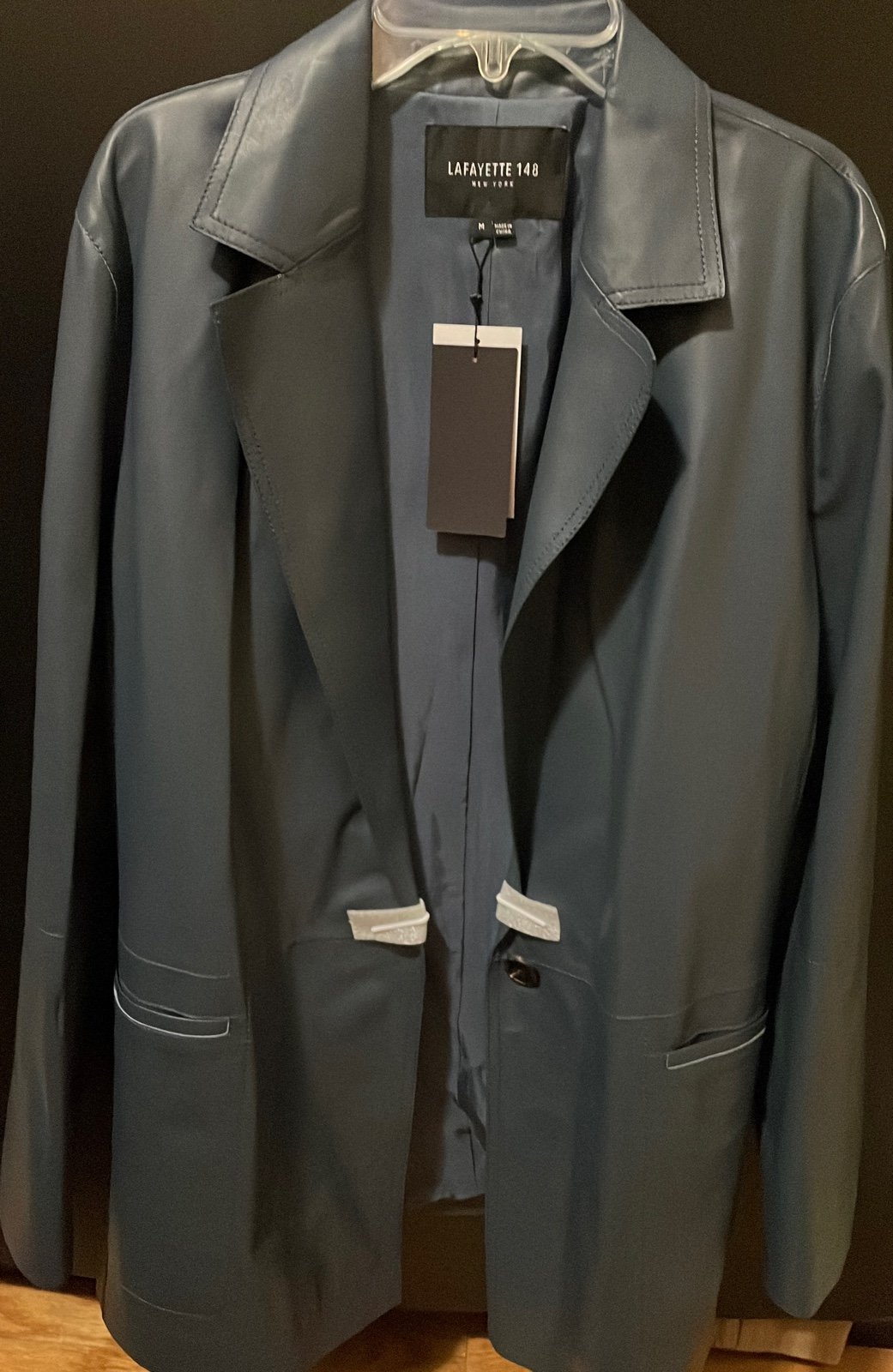 100% Lamskin Leather Blazer
