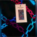 Juicy Couture velour Beach Towel black towel multicolor chains