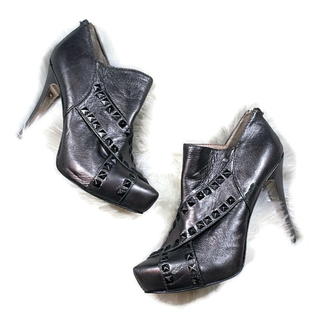 Rachel Roy Leather Ankle Booties