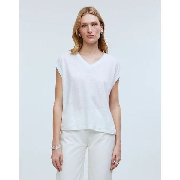 68 Madewell Relaxed V Neck Tee size XL m8