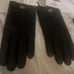 Coach Black leather gloves