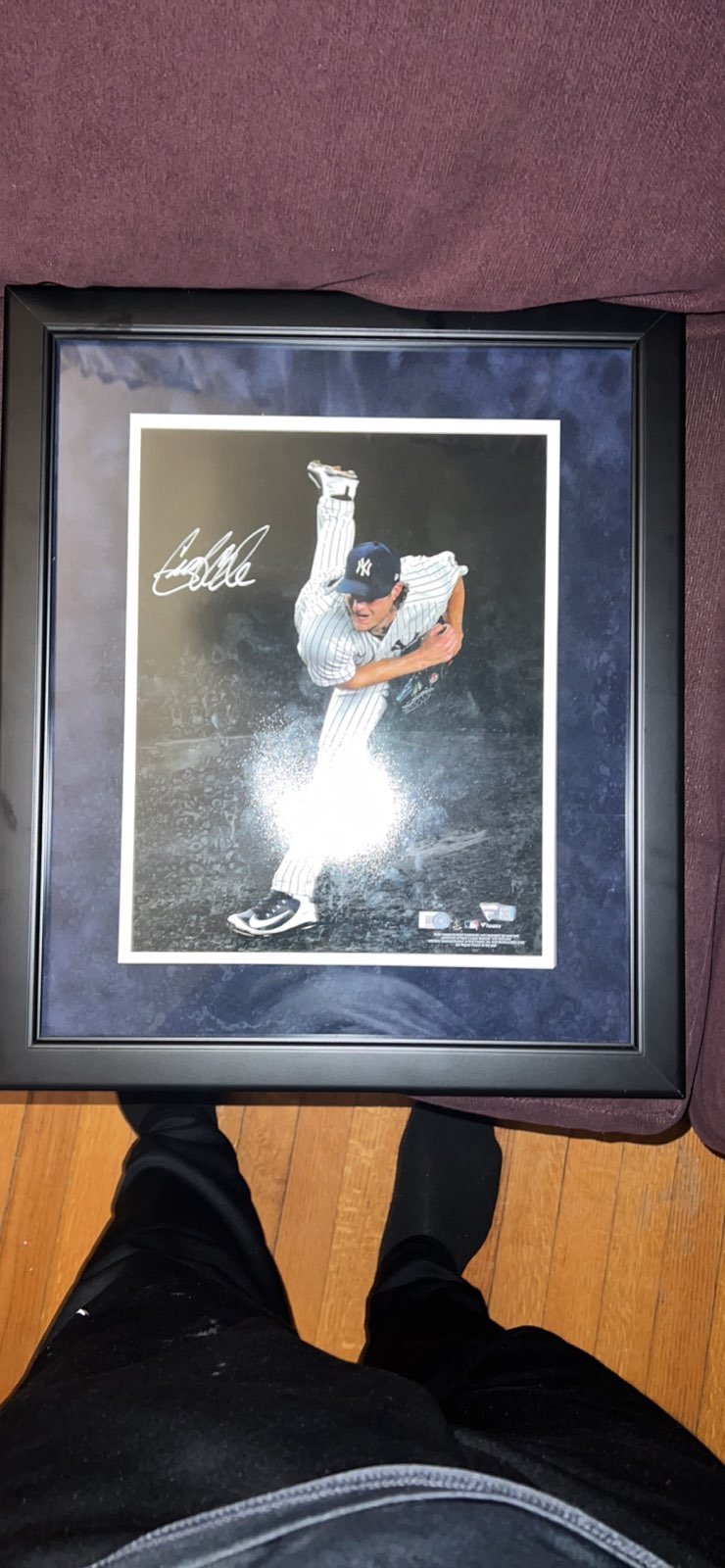 Signed Gerrit Cole Picture in Frame