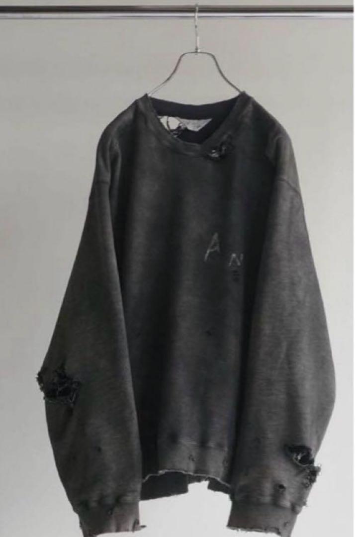 CRASH UNEVEN OVER SWEAT SHIRT | ANCELLM(アンセルム