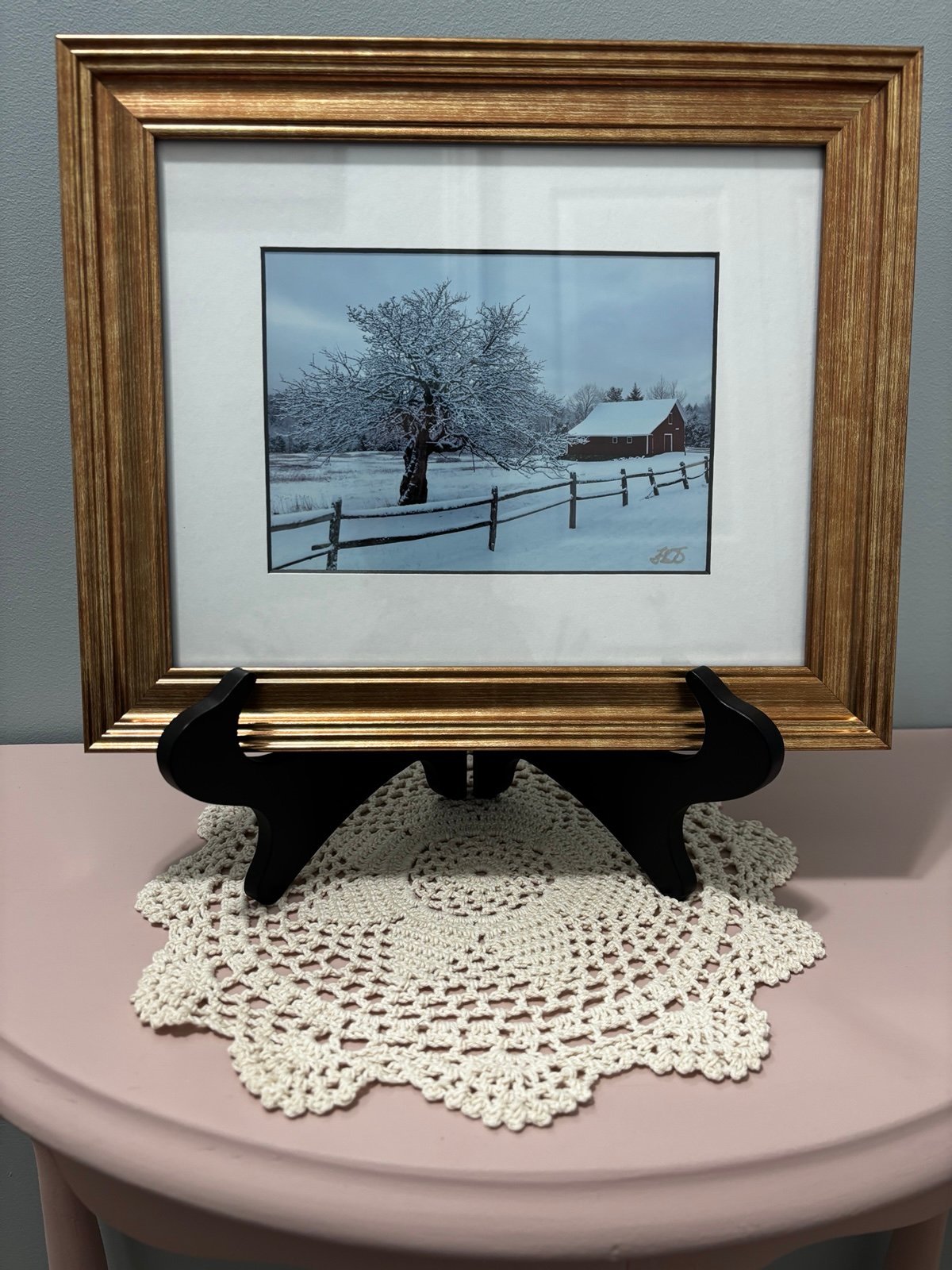 Catskills Farmhouse Winter Photo