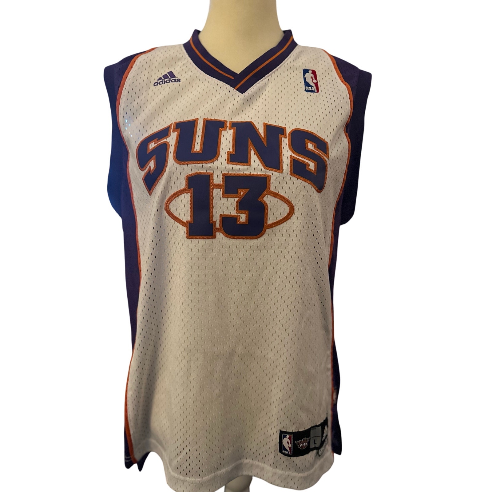 Adidas Steve Nash Phoenix Suns Jersey, Vintage Y2K, Youth Size Large (14/16)