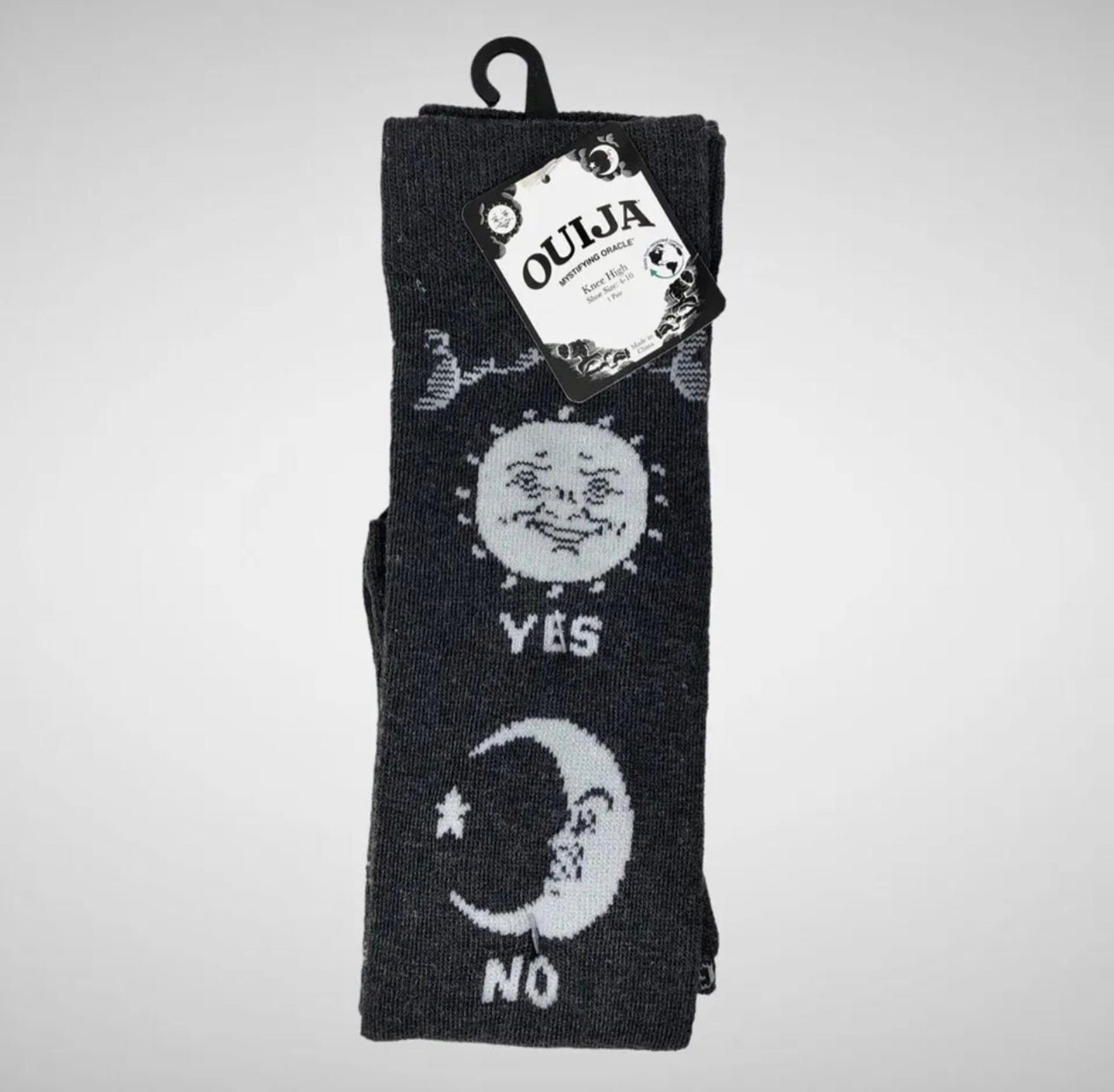 Ouija Halloween Ladies Knee High Socks, 1-Pack, Size 4-10 NWT!