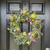 New Daisy and Lavender Wreath 24’’ Wildflower Wreath Spring and Summer Wreath