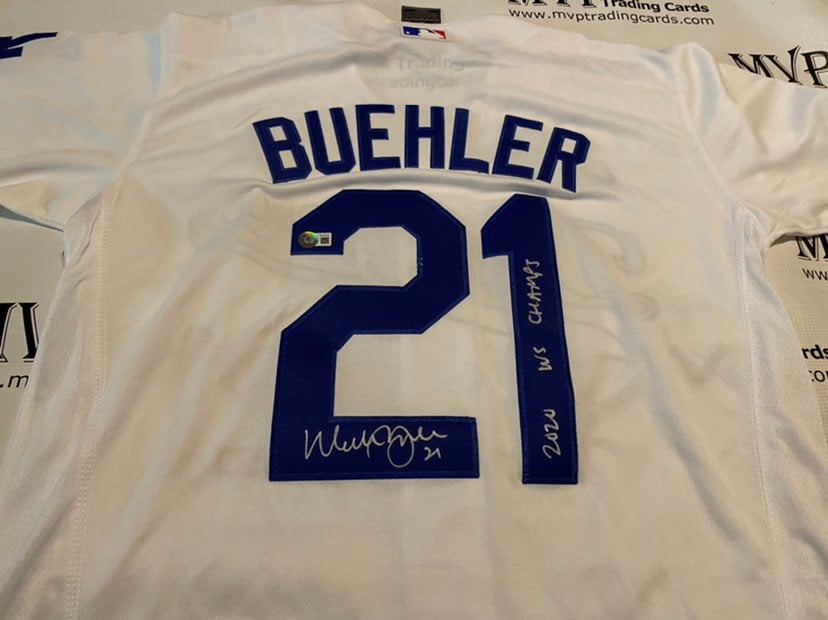 Beckett COA Walker Buehler Signed Jersey