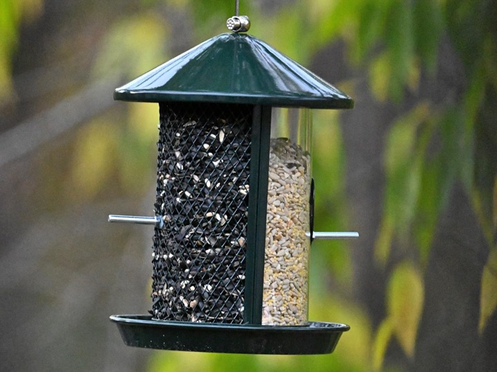 Kingsyard Metal Bird Feeder for Outdoor Hanging - Weather Resistant Chew-Proof W