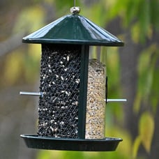 Kingsyard Metal Bird Feeder for Outdoor Hanging - Weather Resistant Chew-Proof W