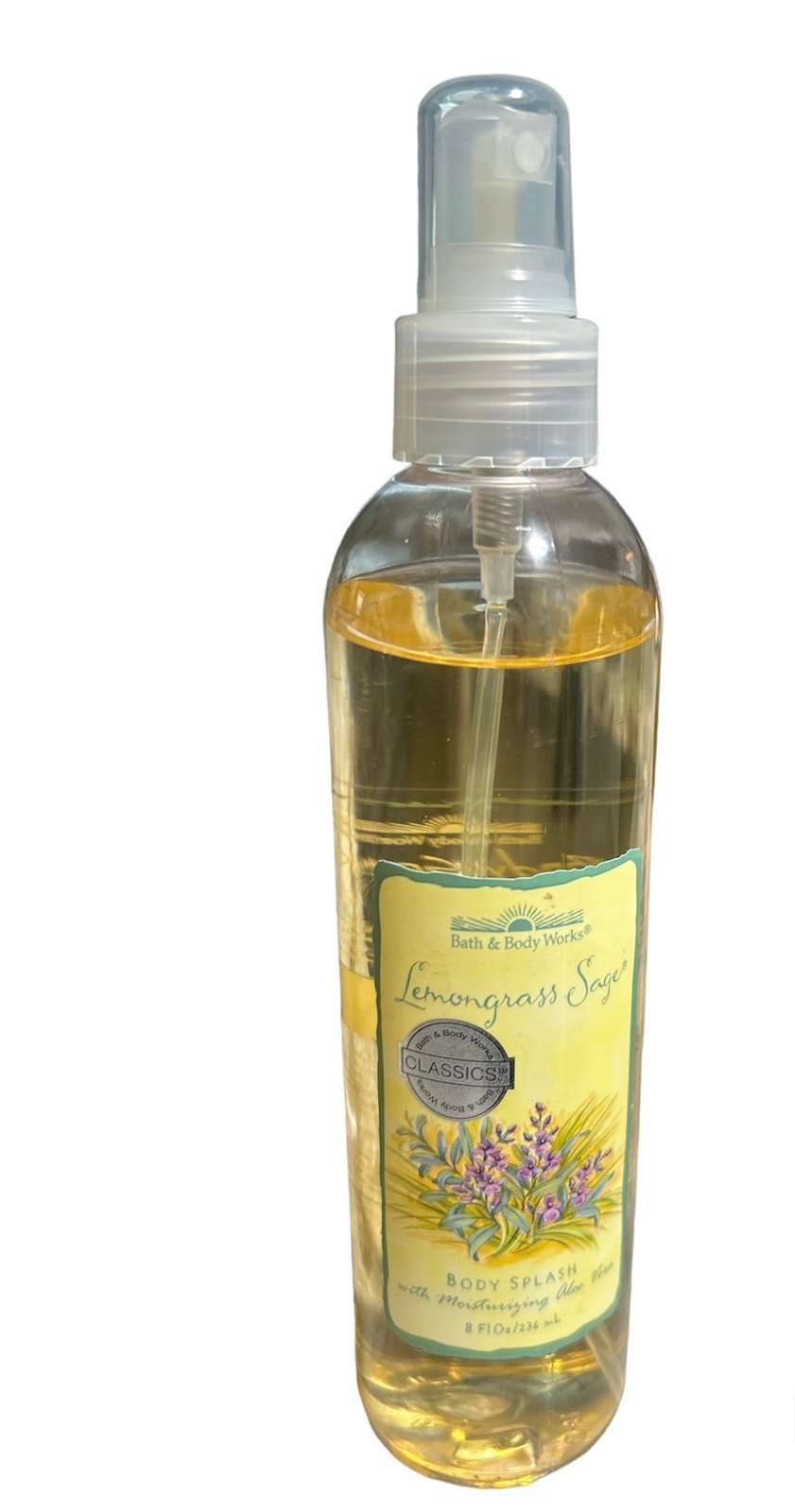 Bath & Body Works Classics Lemongrass Sage Body Splash Rare