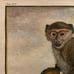 Antique 18th C. Framed Monkey Colored Engraving MALBROUCK By Comte de Buffon