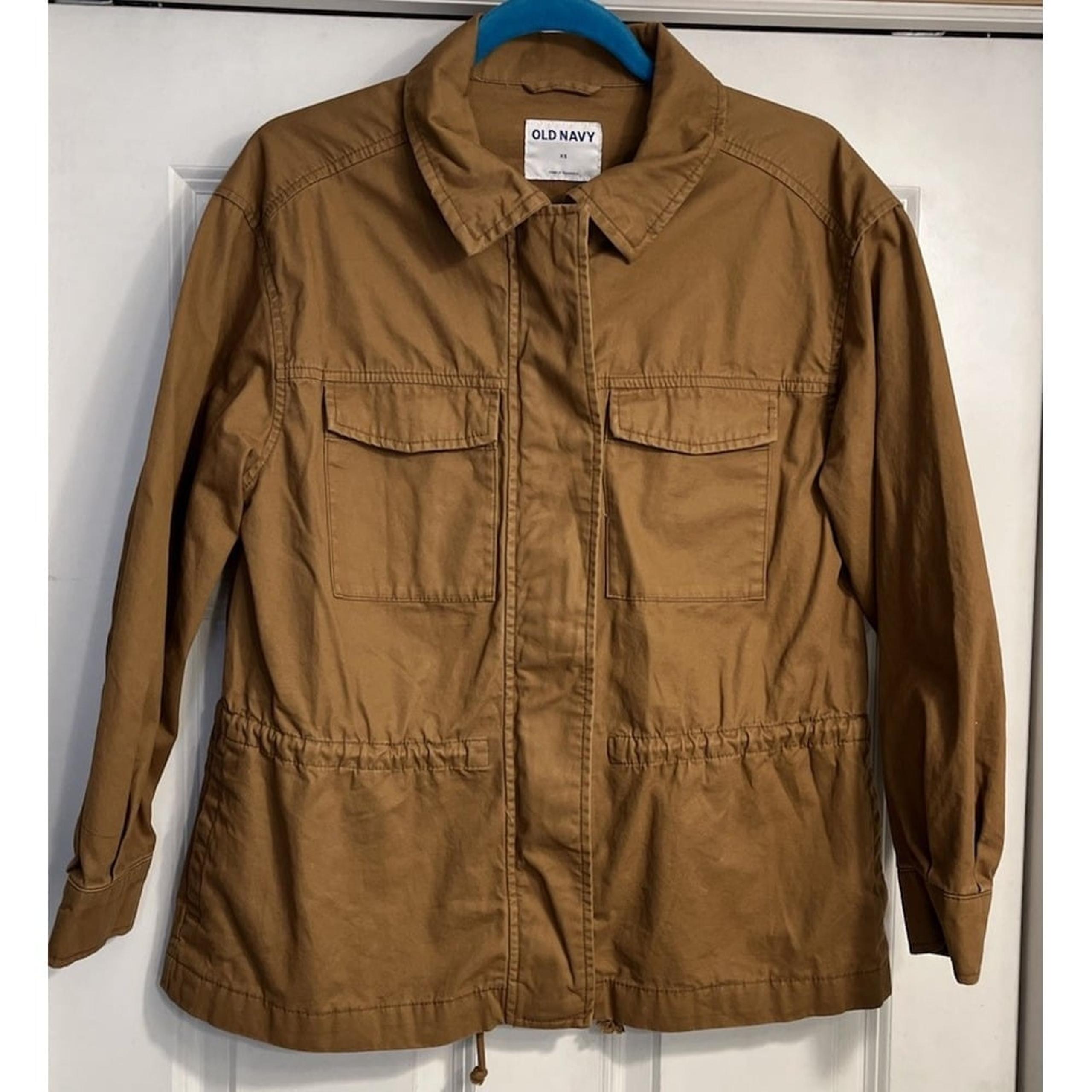 Old Navy Jacket Womens XS Brown Shacket Barn Chore Military Workwear