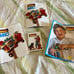BRIO mec set 4 VINTAGE WOODEN building Stem set