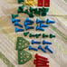 BRIO mec set 4 VINTAGE WOODEN building Stem set