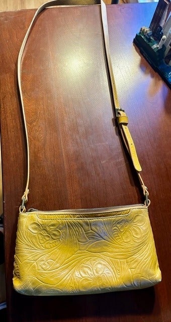 Vintage Yellow Hobo Purse