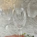 Waterford Crystal Colleen Claret Wine Tall Stem Cut Glass 6.5” 4 pc set Vintage