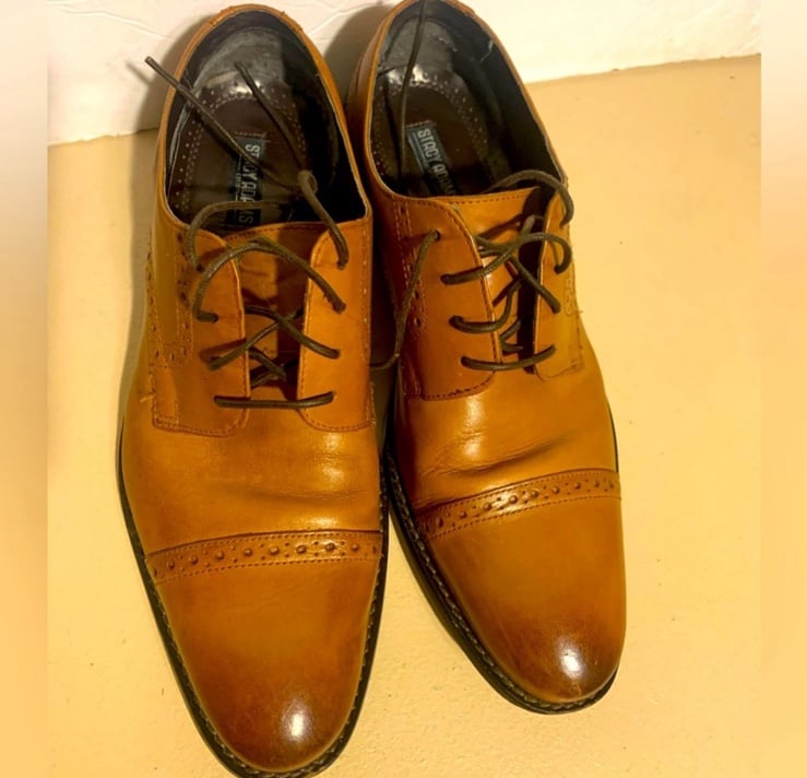 Stacy Adam's Leather Dress Shoes Size 9.5