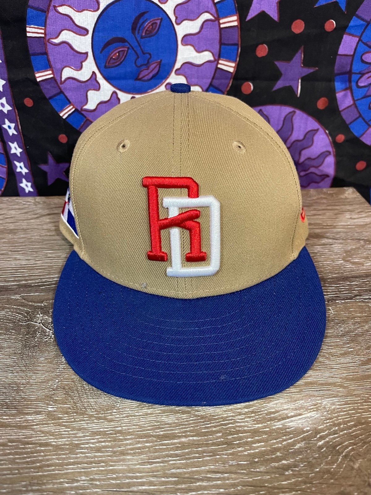 Dominican Republic WBC Khaki fitted 6 7/8 New Embroidered and patched hat