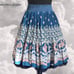 Axes Femme blue floral fairy kei skirt