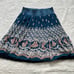 Axes Femme blue floral fairy kei skirt
